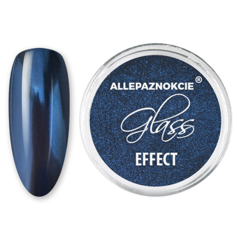 Pyłek lustrzany efekt Glass Effect Navy Nr 11 - Allepaznokcie
